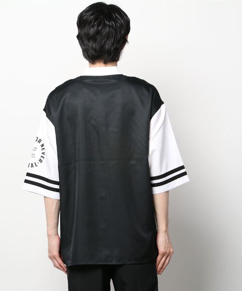 A.T,C in the attic homme(エーティーシーインジアティックオム)の「スタジアムロゴ ビッグシルエット ベースボールシャツ(シャツ/ブラウス・メンズ・ホワイト/ブラック/グリーン・M/L)」の5枚目の写真