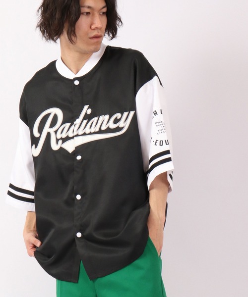 A.T,C in the attic homme(エーティーシーインジアティックオム)の「スタジアムロゴ ビッグシルエット ベースボールシャツ(シャツ/ブラウス・メンズ・ホワイト/ブラック/グリーン・M/L)」の3枚目の写真