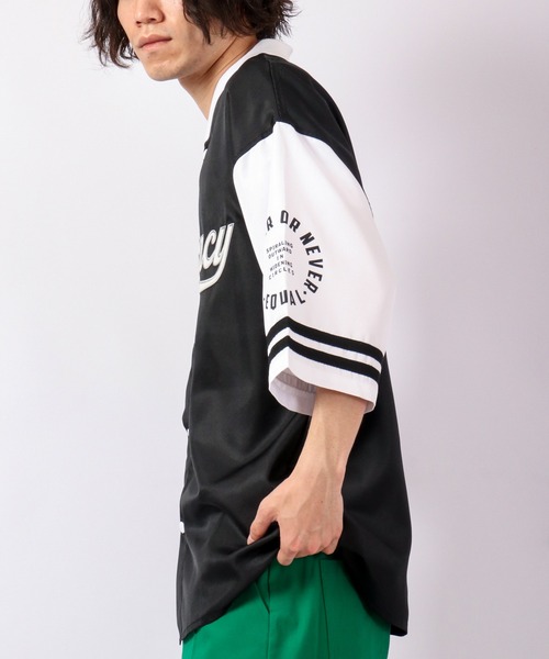 A.T,C in the attic homme(エーティーシーインジアティックオム)の「スタジアムロゴ ビッグシルエット ベースボールシャツ(シャツ/ブラウス・メンズ・ホワイト/ブラック/グリーン・M/L)」の19枚目の写真