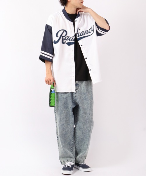 A.T,C in the attic homme(エーティーシーインジアティックオム)の「スタジアムロゴ ビッグシルエット ベースボールシャツ(シャツ/ブラウス・メンズ・ホワイト/ブラック/グリーン・M/L)」の15枚目の写真