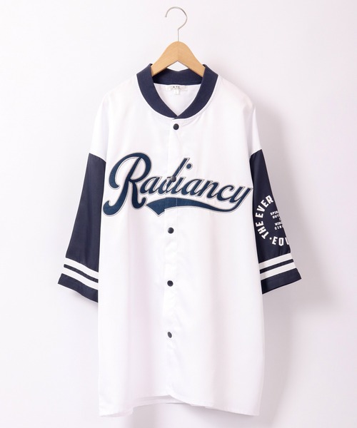 A.T,C in the attic homme(エーティーシーインジアティックオム)の「スタジアムロゴ ビッグシルエット ベースボールシャツ(シャツ/ブラウス・メンズ・ホワイト/ブラック/グリーン・M/L)」の6枚目の写真