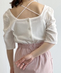 w closet | シャーリングスリーブ2WAYプルオーバー(Tシャツ/カットソー)