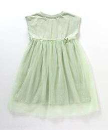 apres les cours | WEB限定 チュール切替カットソードッキングワンピース(ワンピース)