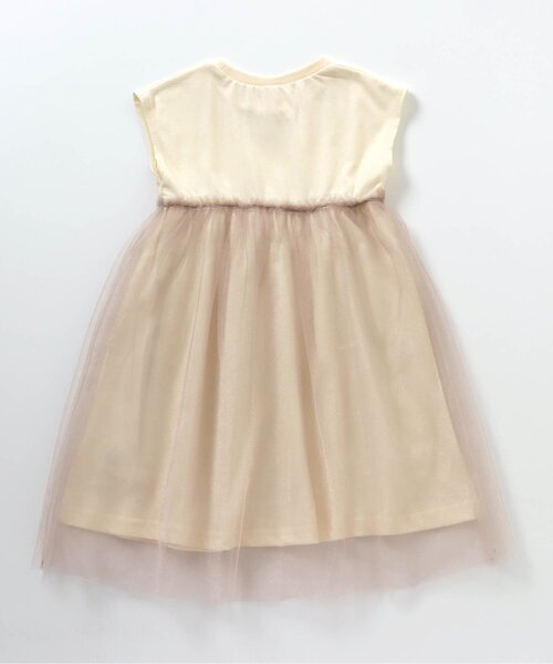 apres les cours（アプレレクール）の「WEB限定 チュール切替カットソードッキングワンピース（ワンピース・キッズ・ピンク/アイボリー/グリーン・80/110/100/130/120/140/90）」の9枚目の写真