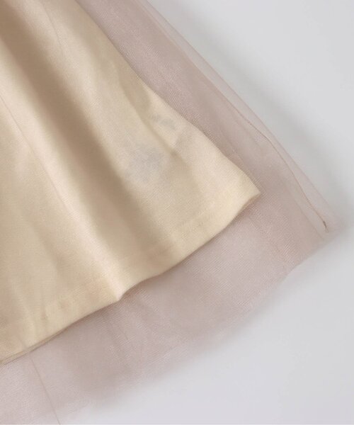 apres les cours（アプレレクール）の「WEB限定 チュール切替カットソードッキングワンピース（ワンピース・キッズ・ピンク/アイボリー/グリーン・80/110/100/130/120/140/90）」の16枚目の写真