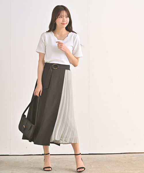 rps（アールピーエス）の「ＢＡＣＫレースアップふくれジャガードプルオーバー（その他トップス・レディース・ブラック/ネイビー/オフホワイト・M）」の4枚目の写真