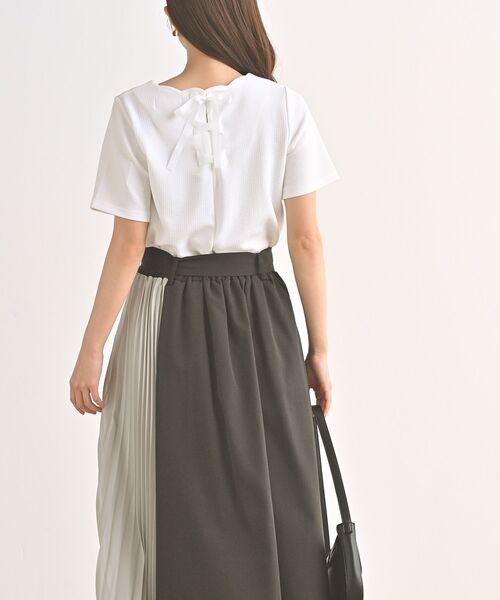 rps（アールピーエス）の「ＢＡＣＫレースアップふくれジャガードプルオーバー（その他トップス・レディース・ブラック/ネイビー/オフホワイト・M）」の6枚目の写真