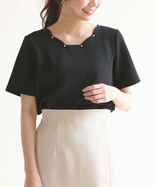 rps（アールピーエス）の「ＢＡＣＫレースアップふくれジャガードプルオーバー（その他トップス・レディース・ブラック/ネイビー/オフホワイト・M）」の18枚目の写真