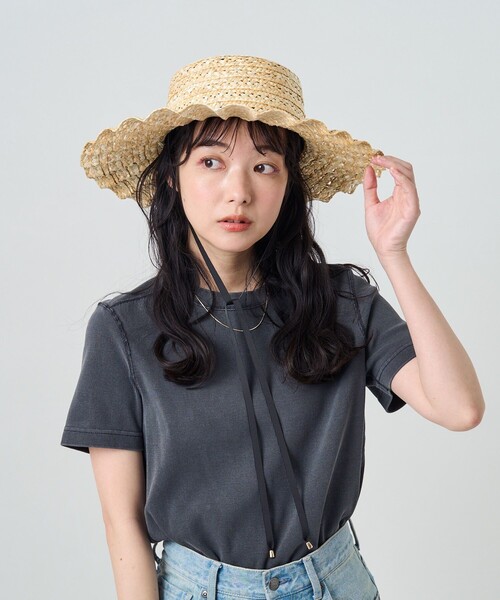 FREAK'S STORE（フリークスストア）の「ピグメント半袖ミニＴシャツ（Tシャツ/カットソー・レディース・ブラック/ピンク/オレンジ/グリーン・ﾌﾘ-）」の2枚目の写真