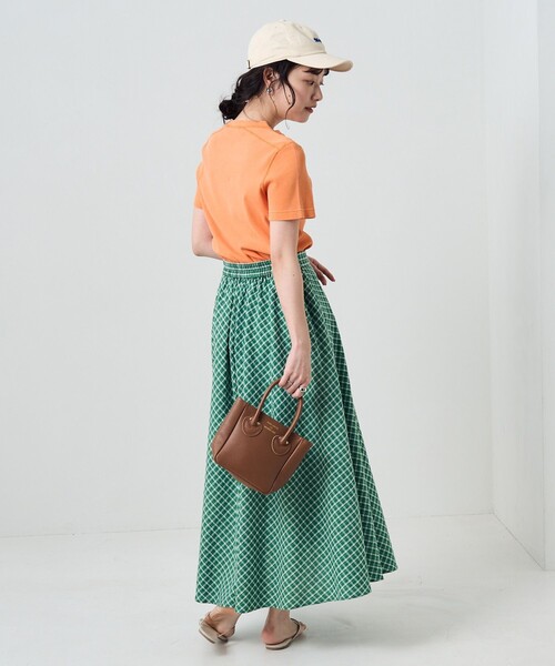 FREAK'S STORE（フリークスストア）の「ピグメント半袖ミニＴシャツ（Tシャツ/カットソー・レディース・ブラック/ピンク/オレンジ/グリーン・ﾌﾘ-）」の7枚目の写真