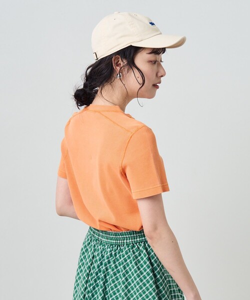 FREAK'S STORE（フリークスストア）の「ピグメント半袖ミニＴシャツ（Tシャツ/カットソー・レディース・ブラック/ピンク/オレンジ/グリーン・ﾌﾘ-）」の8枚目の写真