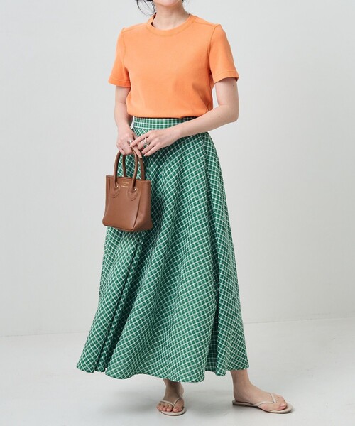 FREAK'S STORE（フリークスストア）の「ピグメント半袖ミニＴシャツ（Tシャツ/カットソー・レディース・ブラック/ピンク/オレンジ/グリーン・ﾌﾘ-）」の13枚目の写真