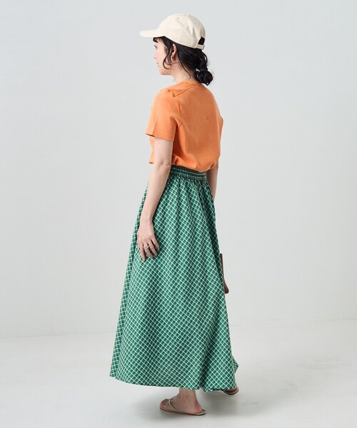 FREAK'S STORE（フリークスストア）の「ピグメント半袖ミニＴシャツ（Tシャツ/カットソー・レディース・ブラック/ピンク/オレンジ/グリーン・ﾌﾘ-）」の15枚目の写真