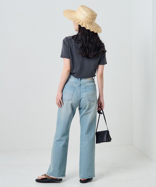 FREAK'S STORE（フリークスストア）の「ピグメント半袖ミニＴシャツ（Tシャツ/カットソー・レディース・ブラック/ピンク/オレンジ/グリーン・ﾌﾘ-）」の18枚目の写真