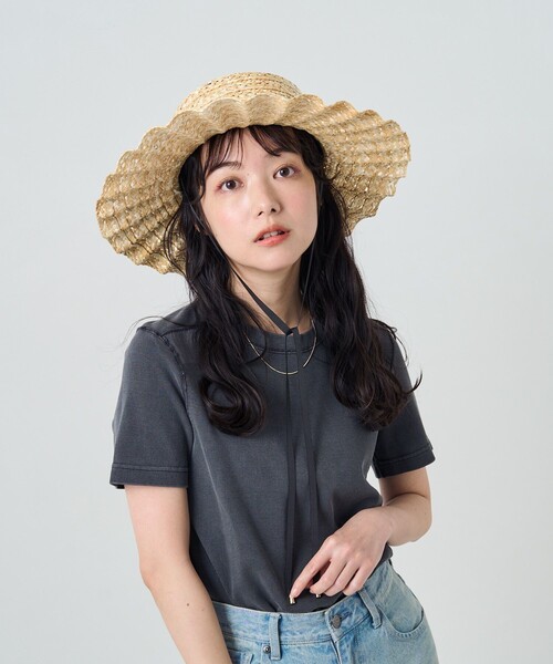 FREAK'S STORE（フリークスストア）の「ピグメント半袖ミニＴシャツ（Tシャツ/カットソー・レディース・ブラック/ピンク/オレンジ/グリーン・ﾌﾘ-）」の22枚目の写真