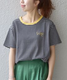 SHIPS any | 【SHIPS any別注】THE KNiTS: カラーボーダー リンガーTEE◆(Tシャツ/カットソー)