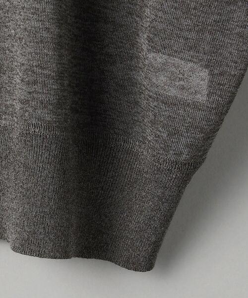 BEAUTY&YOUTH UNITED ARROWS（ビューティーアンドユースユナイテッドアローズ）の「BY ヴィスコース シアーニット プルオーバー（ニット/セーター・レディース・グレー/オフホワイト/オレンジ・FREE）」の7枚目の写真