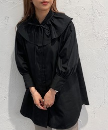 ラッフル付きチュニックブラウス【ZOZOTOWN限定アイテム】