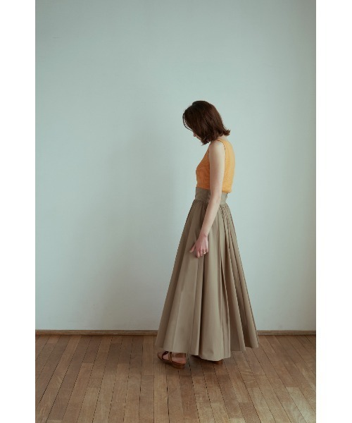 CLANE（クラネ）の「BOAT NECK NO SLEEVE KNIT TOPS（タンクトップ・レディース・ブラックミックス/グリーン/ブラック/オレンジ・2/1）」の19枚目の写真