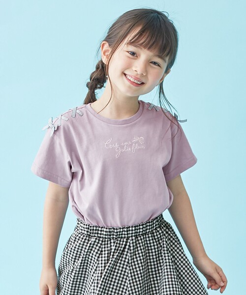 接触冷感レースアップTシャツ(Tシャツ/カットソー)|any Fam ...