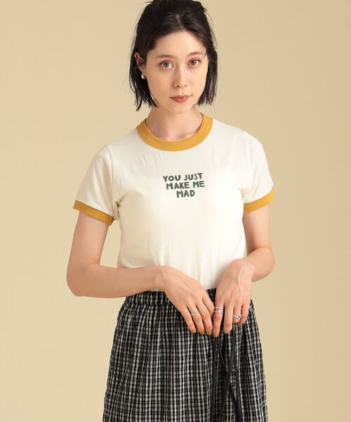 Ray BEAMS（レイビームス）の「Shiomi Wada × Ray BEAMS / 別注 Flo Tシャツ（Tシャツ/カットソー・レディース・ホワイト・ONE SIZE）」の4枚目の写真