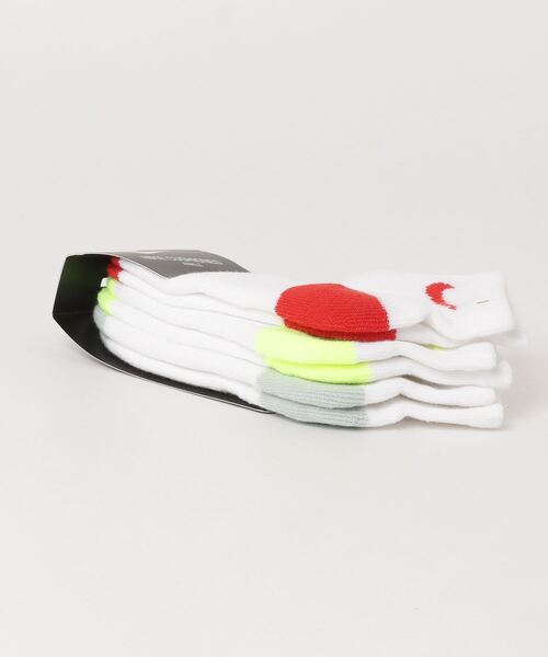 NIKE(ナイキ)の「NIKE/ナイキ POP COLOR ANKLE 3PK/ポップカラー アンクル 3パック ソックス(ソックス/靴下・キッズ・ブルー系その他/マルチ・17-21cm)」の4枚目の写真