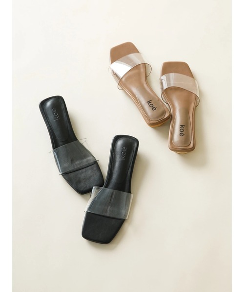 koe（コエ）の「クリアヘップサンダル＊（サンダル・レディース・ブラウン/ブラック・M/L/S）」の10枚目の写真