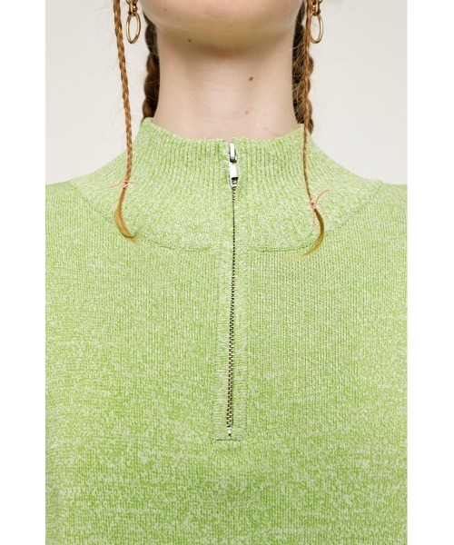 SLY(スライ)の「MELANGE KNIT TOPS ニット トップス(ニット/セーター・レディース・アイボリー/グリーン/ブラック・FREE)」の10枚目の写真