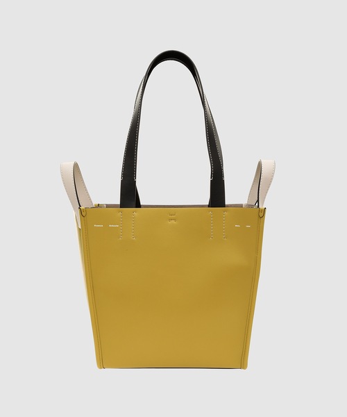 PROENZA SCHOULER(プロエンザ スクーラー)の「Large Mercer Leather Tote(トートバッグ・レディース・ホワイト/ブラック/イエロー系その他・ONE SIZE)」の3枚目の写真