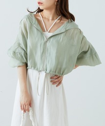 Chico | ショート丈ナイロンフードブルゾン(シャツ/ブラウス)