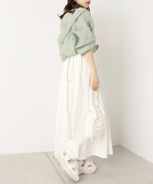 Chico（チコ）の「ショート丈ナイロンフードブルゾン（シャツ/ブラウス・レディース・ホワイト/ミント/ピンク・FREE）」の14枚目の写真