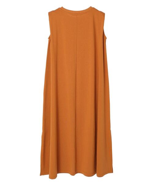 45rpm 45rオレンジ ノースリーブ ポロシャツ ワンピース 45R(フォーティファイブアール) ジンバカノコの33色馬ポロ