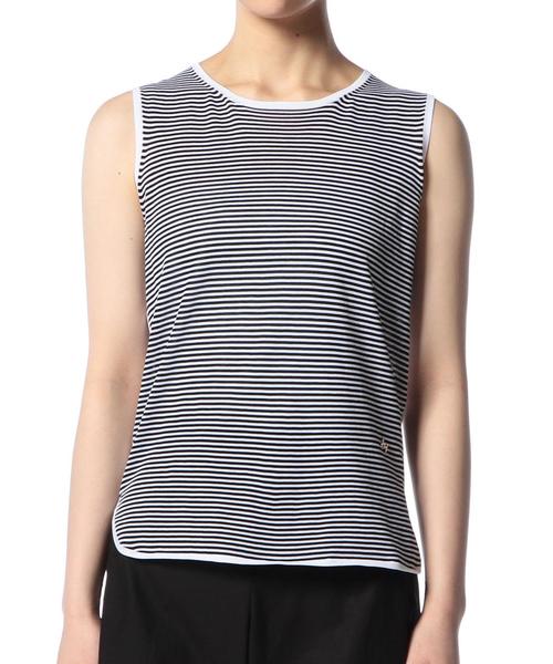 ASTRAET(アストラット)の「ASTRAET(アストラット) コットン18G ラウンドネックノースリーブ◆(ニット/セーター・レディース・ホワイト/ブラック/その他1・フリー)」の11枚目の写真