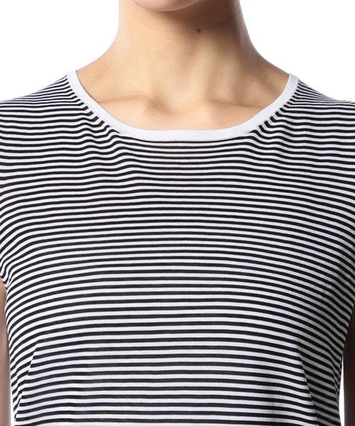 ASTRAET(アストラット)の「ASTRAET(アストラット) コットン18G ラウンドネックノースリーブ◆(ニット/セーター・レディース・ホワイト/ブラック/その他1・フリー)」の14枚目の写真