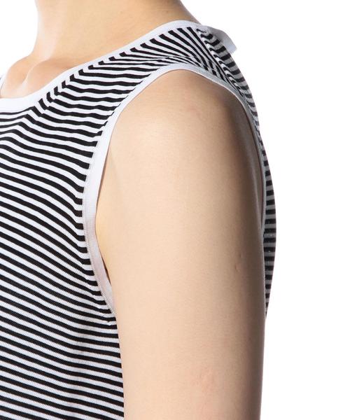 ASTRAET(アストラット)の「ASTRAET(アストラット) コットン18G ラウンドネックノースリーブ◆(ニット/セーター・レディース・ホワイト/ブラック/その他1・フリー)」の4枚目の写真