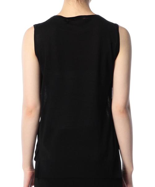 ASTRAET(アストラット)の「ASTRAET(アストラット) コットン18G ラウンドネックノースリーブ◆(ニット/セーター・レディース・ホワイト/ブラック/その他1・フリー)」の8枚目の写真