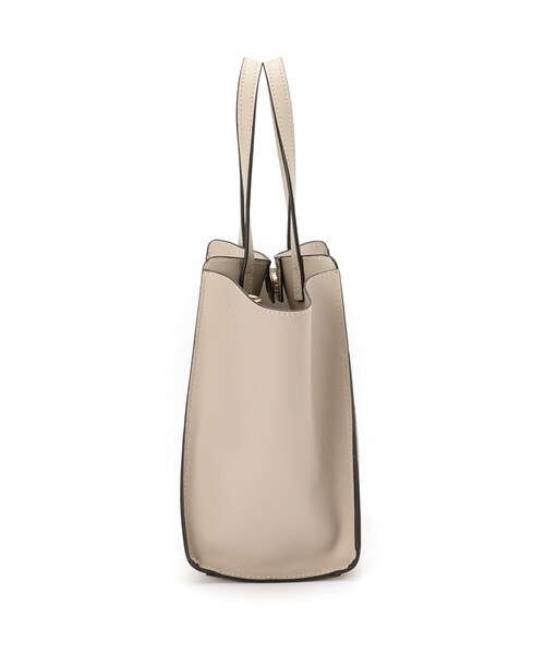 grove（グローブ）の「◆1枚革風フロントベルト2WAYトート（トートバッグ・レディース・ライトグレー/ダークグレー/ブラック/ピンク系/グリーン系その他5・00）」の6枚目の写真