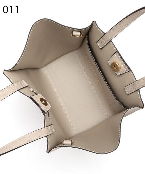 grove（グローブ）の「◆1枚革風フロントベルト2WAYトート（トートバッグ・レディース・ライトグレー/ダークグレー/ブラック/ピンク系/グリーン系その他5・00）」の9枚目の写真