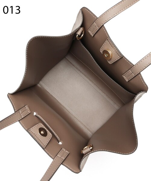 grove（グローブ）の「◆1枚革風フロントベルト2WAYトート（トートバッグ・レディース・ライトグレー/ダークグレー/ブラック/ピンク系/グリーン系その他5・00）」の10枚目の写真