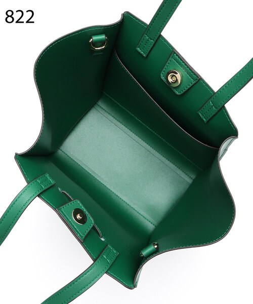 grove（グローブ）の「◆1枚革風フロントベルト2WAYトート（トートバッグ・レディース・ライトグレー/ダークグレー/ブラック/ピンク系/グリーン系その他5・00）」の12枚目の写真