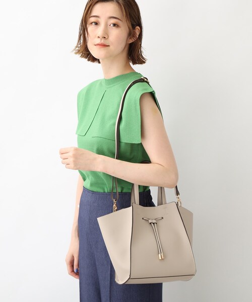 grove（グローブ）の「◆1枚革風フロントベルト2WAYトート（トートバッグ・レディース・ライトグレー/ダークグレー/ブラック/ピンク系/グリーン系その他5・00）」の16枚目の写真