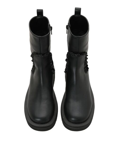 merry jenny（メリージェニー）の「フリルトラックソールブーツ（ブーツ・レディース・アイボリー/ブラック・MEDIUM/LARGE）」の17枚目の写真