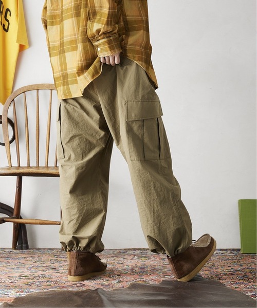 JOURNAL STANDARD relume（ジャーナルスタンダード　レリューム）の「【HOUSE HOLD / ハウスホールド】イージーワイドカーゴパンツ（カーゴパンツ・メンズ・ブラック/ナチュラル/カーキ/グレー・2/3/4）」の14枚目の写真