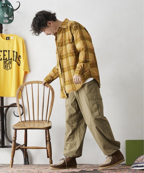 JOURNAL STANDARD relume（ジャーナルスタンダード　レリューム）の「【HOUSE HOLD / ハウスホールド】イージーワイドカーゴパンツ（カーゴパンツ・メンズ・ブラック/ナチュラル/カーキ/グレー・2/3/4）」の13枚目の写真