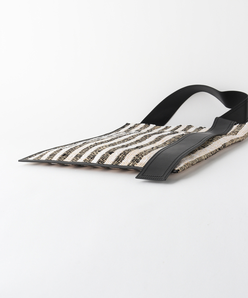 EleSac（エルサック）の「【ELESAC/エルサック】 LALA-STRIPE L：トートバッグ（トートバッグ・レディース・ブラック/イエロー・FREE）」の8枚目の写真