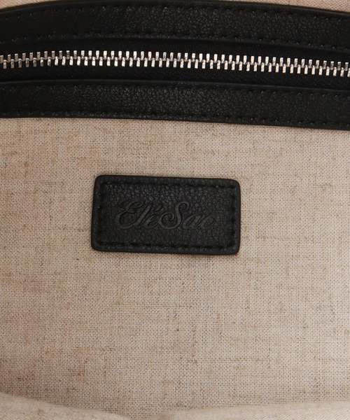 EleSac（エルサック）の「【ELESAC/エルサック】 LALA-STRIPE L：トートバッグ（トートバッグ・レディース・ブラック/イエロー・FREE）」の4枚目の写真