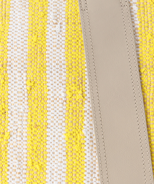 EleSac（エルサック）の「【ELESAC/エルサック】 LALA-STRIPE L：トートバッグ（トートバッグ・レディース・ブラック/イエロー・FREE）」の7枚目の写真