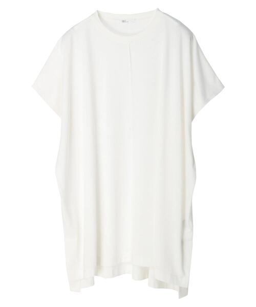 CRAFT STANDARD BOUTIQUE(クラフトスタンダードブティック)の「スクエアチュニック *(Tシャツ/カットソー・レディース・ブラウン/グレー/オフホワイト/グリーン・FREE)」の8枚目の写真