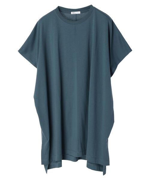 CRAFT STANDARD BOUTIQUE(クラフトスタンダードブティック)の「スクエアチュニック *(Tシャツ/カットソー・レディース・ブラウン/グレー/オフホワイト/グリーン・FREE)」の7枚目の写真