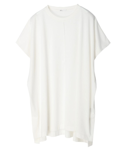 CRAFT STANDARD BOUTIQUE(クラフトスタンダードブティック)の「スクエアチュニック *(Tシャツ/カットソー・レディース・ブラウン/グレー/オフホワイト/グリーン・FREE)」の2枚目の写真